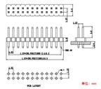10Pcs/Lot  1.27mm Pitch 2x2P-50Pin Double Row Male Female Pin Header PCB Board Connector 1.27 mm Pinheader Socket SMD SMT