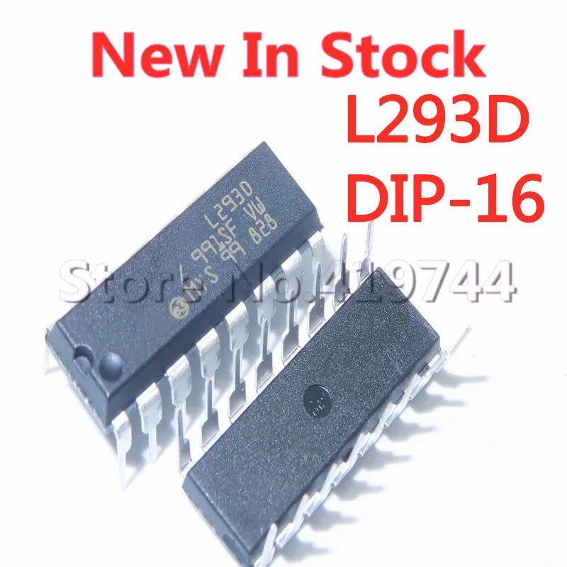 5PCS/LOT L293 L293D DIP-16 stepping driver chip/driver + four diodes  In Stock NEW original IC