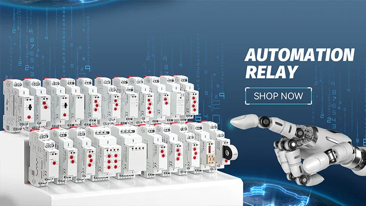 GEYA GRP8 PTC Thermistor Motor Protection Relay AC/DC 24-240V Wide Range Overload Overheat Phase Failure Starter Protection