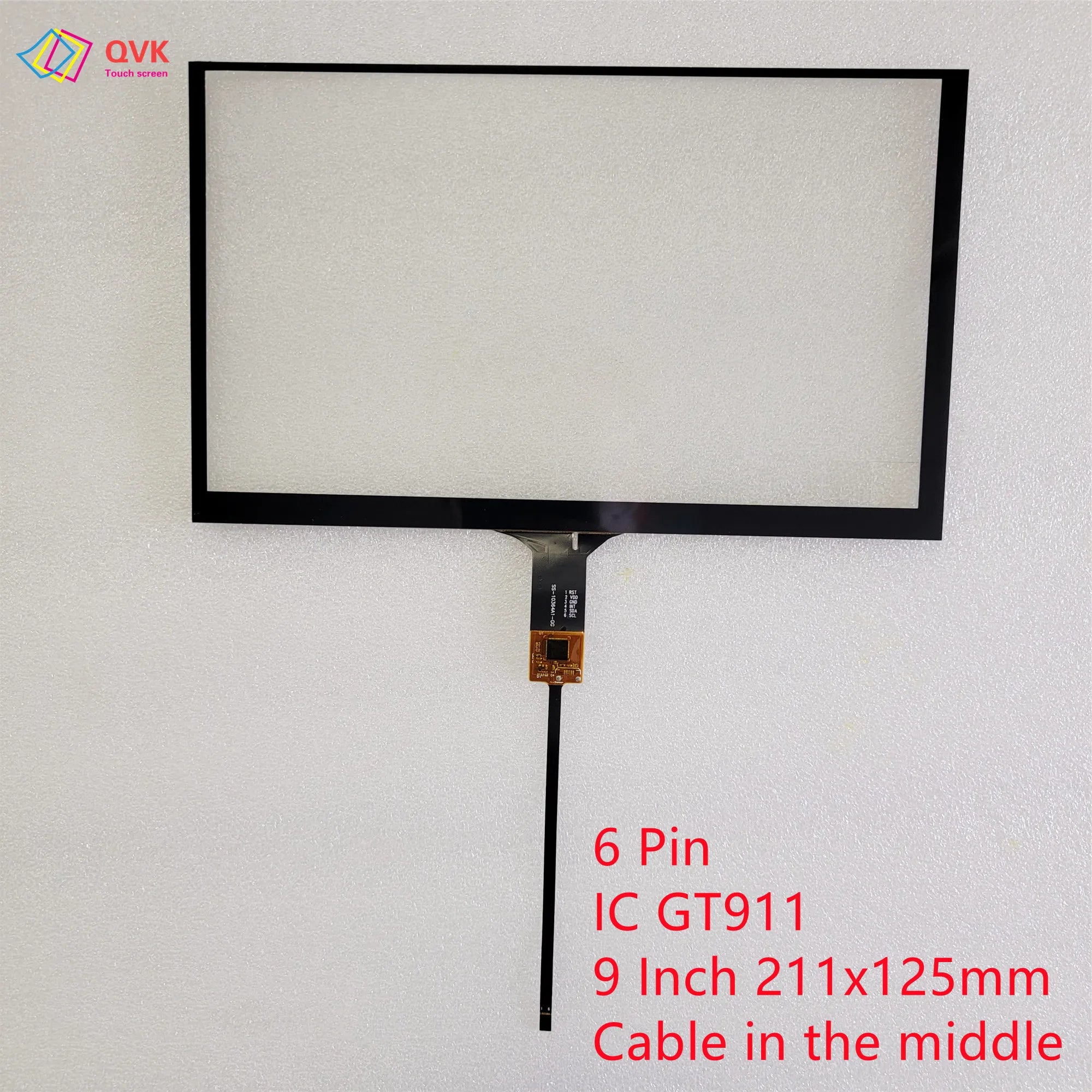 QVK 6.2/7/8/9 Inch GT911 Capacitive Universal Digitizer For Car DVD GPS Navigation Multimedia Touchscreen Panel JR-005-GT911