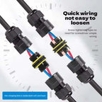 IP68 Waterproof Electrical Wire Connector I T Type Solderless Street Lights Quick Cable Wiring Outdoor Rainproof Terminal Blocks