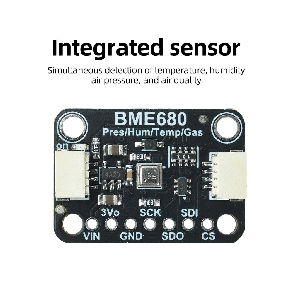 BME680 BME688 AI Air Quality Sensor Module with Temperature Humidity Pressure Detection Qwiic I2C Interface for IoT Smart Home