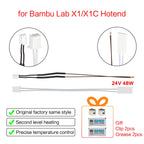 Original Hotend For Bambu Lab p1 X1 P1P X1C P1S Upgrade Hot end Print Head Heater Thermistor For bambulab Hardened steel Nozzle