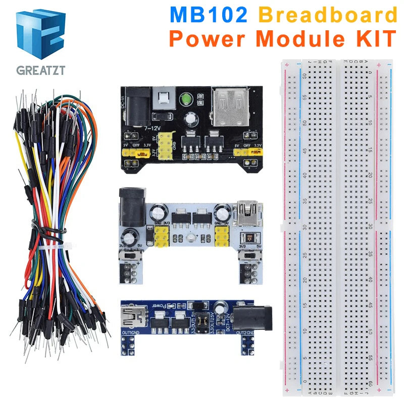 MB-102 MB102 SYB-170 Breadboard 400 830 Point Solderless Bread Board Test Develop For Dupont line DIY for arduino laboratory