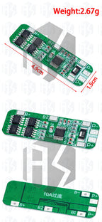 Lithium Battery Charging Boost Module with Balanced Support, Fast Charge with Indicator, 2S, 3S, Type-C BMS, 15W, 8.4V, 12.6V,