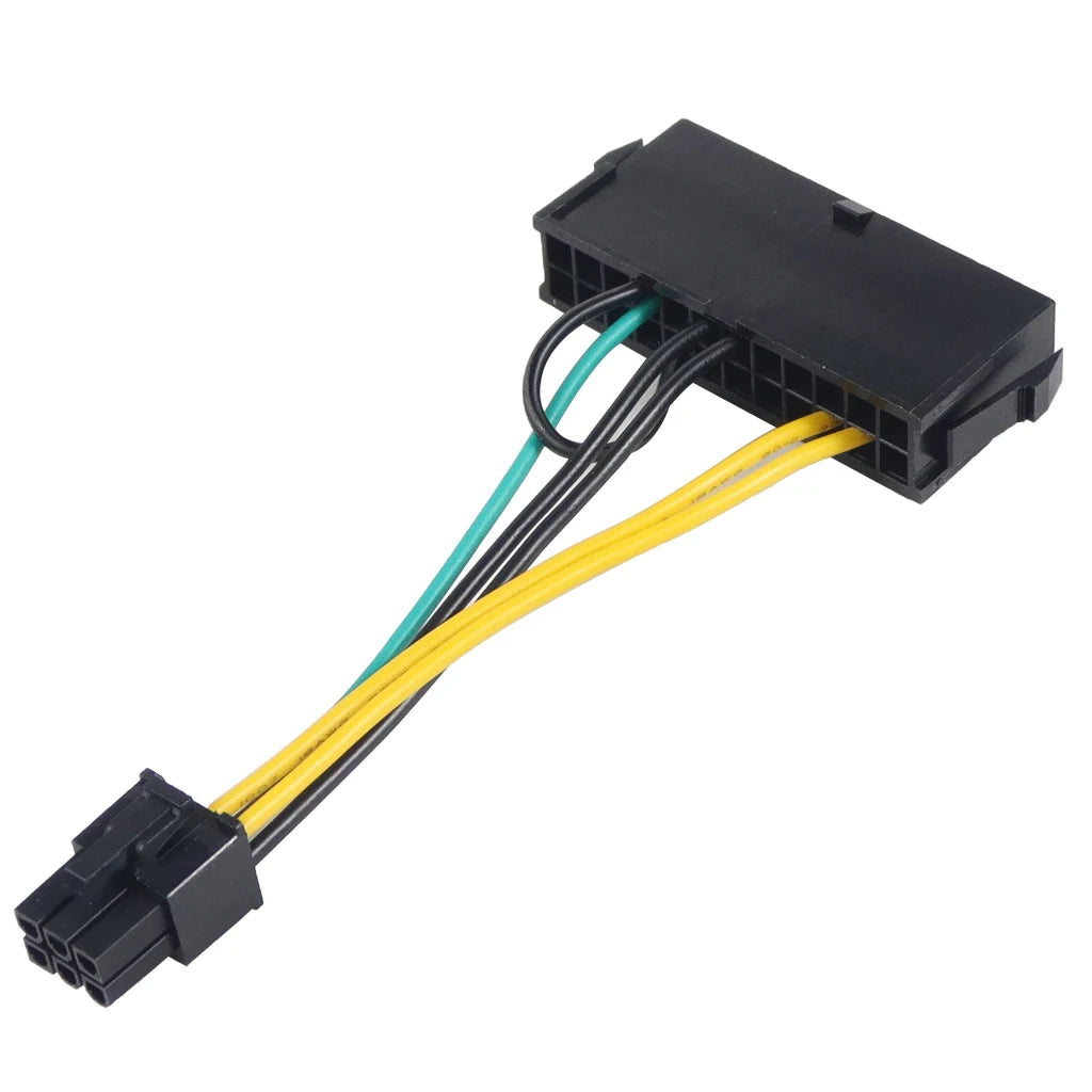 24Pin to 6Pin Power Supply Cable Cord 24p to 6p 18AWG Wire for Lenovo for DELL for Acer 3050 6 PIN Motherboard Adapter Cable