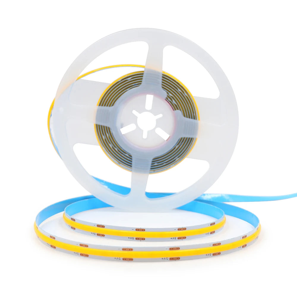 5V Motion Sensor Nigth Light COB Led Strip USB Battery Power 3mm 5mm 8mm PCB 320 LEDs Flex Lamp for Under Cabinet Kitchen Stairs