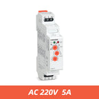 Multi-function Time Relay 220v 24v 12v AC DC Timer On Off Delay Relay Modular Switch by Din Rail