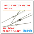 Zener 2000PCS DO-41 1N4731 1N4732 1N4733 1N4734 DO41 1W 4.3V 4.7V 5.1V 5.6V 1N4731A 1N4732A 1N4733A 1N4734A