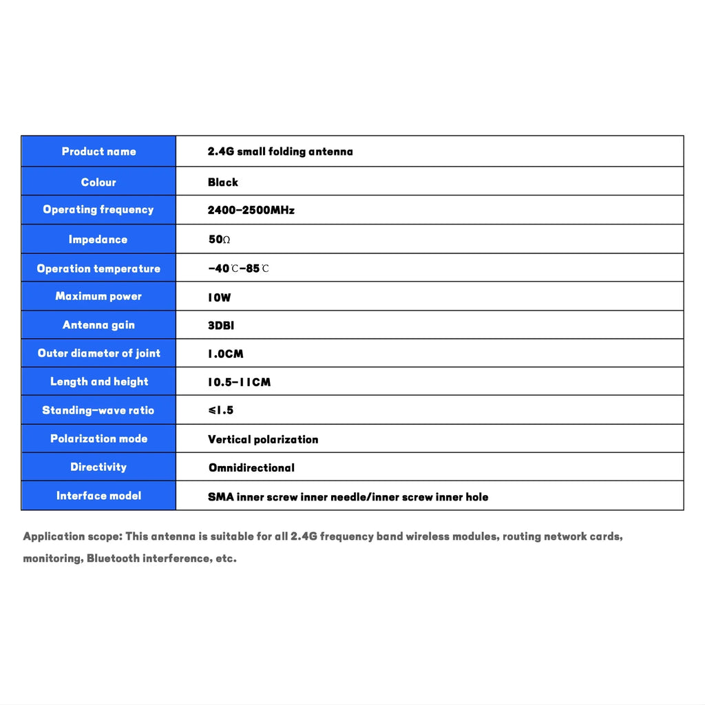 WiFi 2.4GHz 3dBi WiFi Antenna SMA Male Female Needlefree Antenna Replacement Antenna for Wireless Vedio Recorder 2pcs