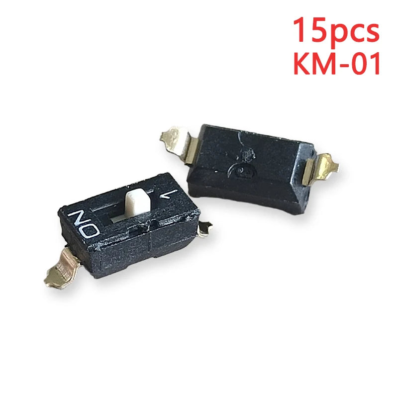 15PCS Black Toggle SMD DIP Switch Module Spacing 2.54MM 24V Patch Type 1 2 3 4 5 6 7 8 10 PIN Quick Dial The Code Switch