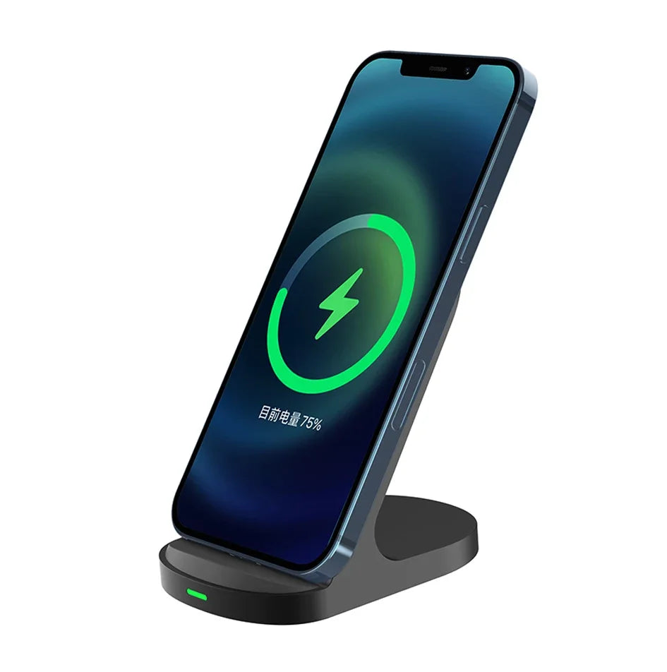 Fast 10W 15W Wireless Charger Stand for iPhone 15 14 13 12 11Pro Samsung Galaxy S24 S23 S22 S21 Note Redmi Charging Dock Station