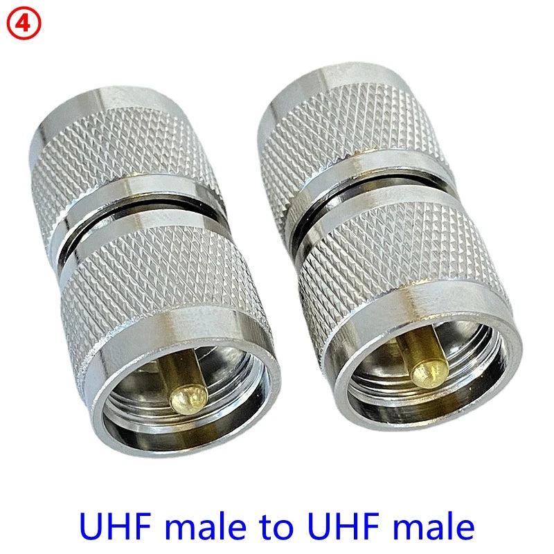 1Pcs SO239 UHF Female Jack To SO239 PL259 UHF Male Female Straight Connector UHF To UHF Female RF Fast Delivery Brass Copper