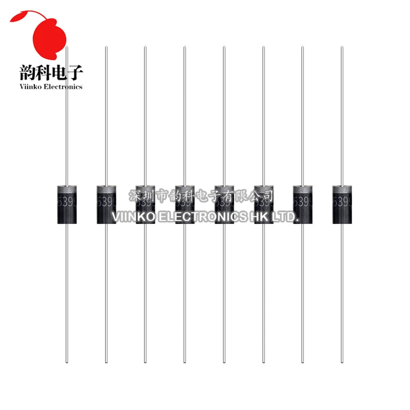 100pcs UF4007 FR107 FR207 RL207 1N4937 1N5392 1N5399 1N5817 1N5818 1N5819 UF4005 UF4004 FR104 FR157 RL257 Rectifier Diode