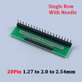 1/5/10PCS 1.27mm 2.0mm 2.54mm Pitch Transfer Plate Converter Single Double Row Pin PCB PCI Adapter Board