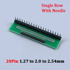 1/5/10PCS 1.27mm 2.0mm 2.54mm Pitch Transfer Plate Converter Single Double Row Pin PCB PCI Adapter Board