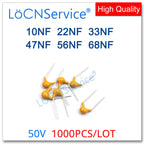 LoCNService 500PCS Green Monolithic Ceramic Capacitor 63V 30PF 33PF 39PF 47PF 51PF 56PF 68PF 300 330 390 470 510 560 680 NPO 5%
