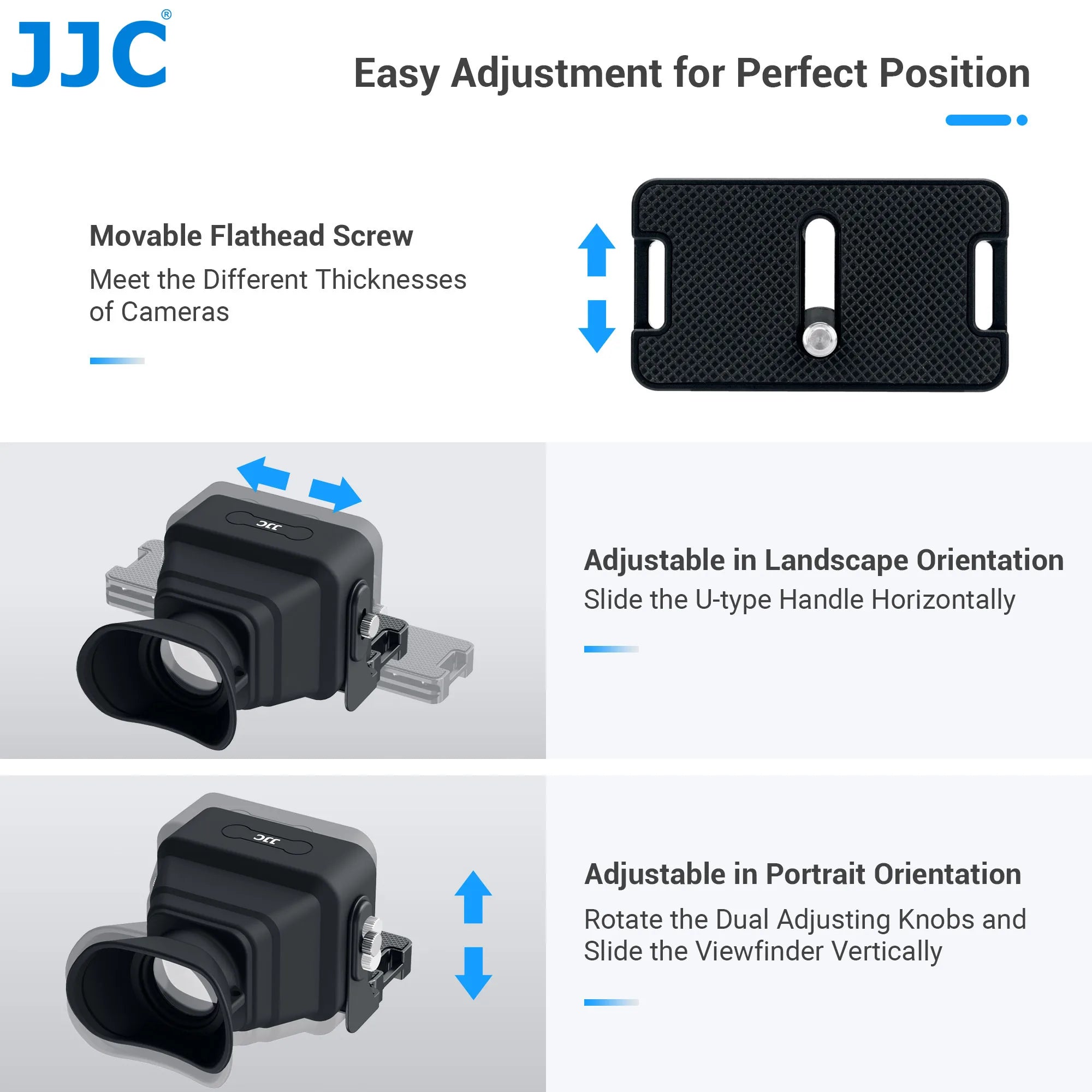 JJC 3X LCD Viewfinder Camera Extender Eyecup Eyepiece Collapsible Fit 3.0' Screen for Nikon Z30 Sony ZV-1 RX100 Fuji X-T30 III