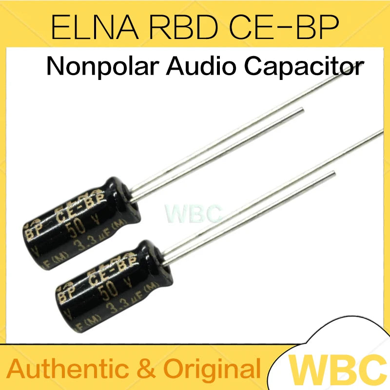 10Pcs/Lot ELNA RBD CE-BP Series 4.7UF 10UF 22UF 33UF 47UF 100UF 25V 35V 50V Non Polar Nonpolar Bipolar HiFi Audio Capacitor