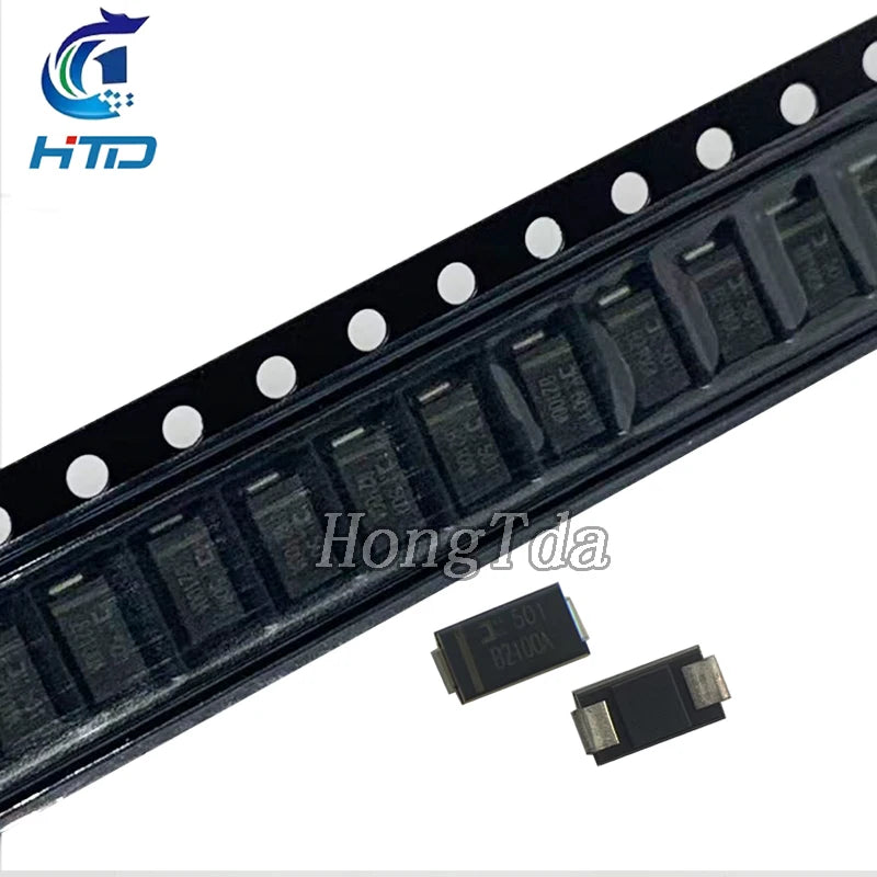 10/100PCS B2100A-13-F B2100 B2100 2A/100V DO-214AC SMD Schottky Diode