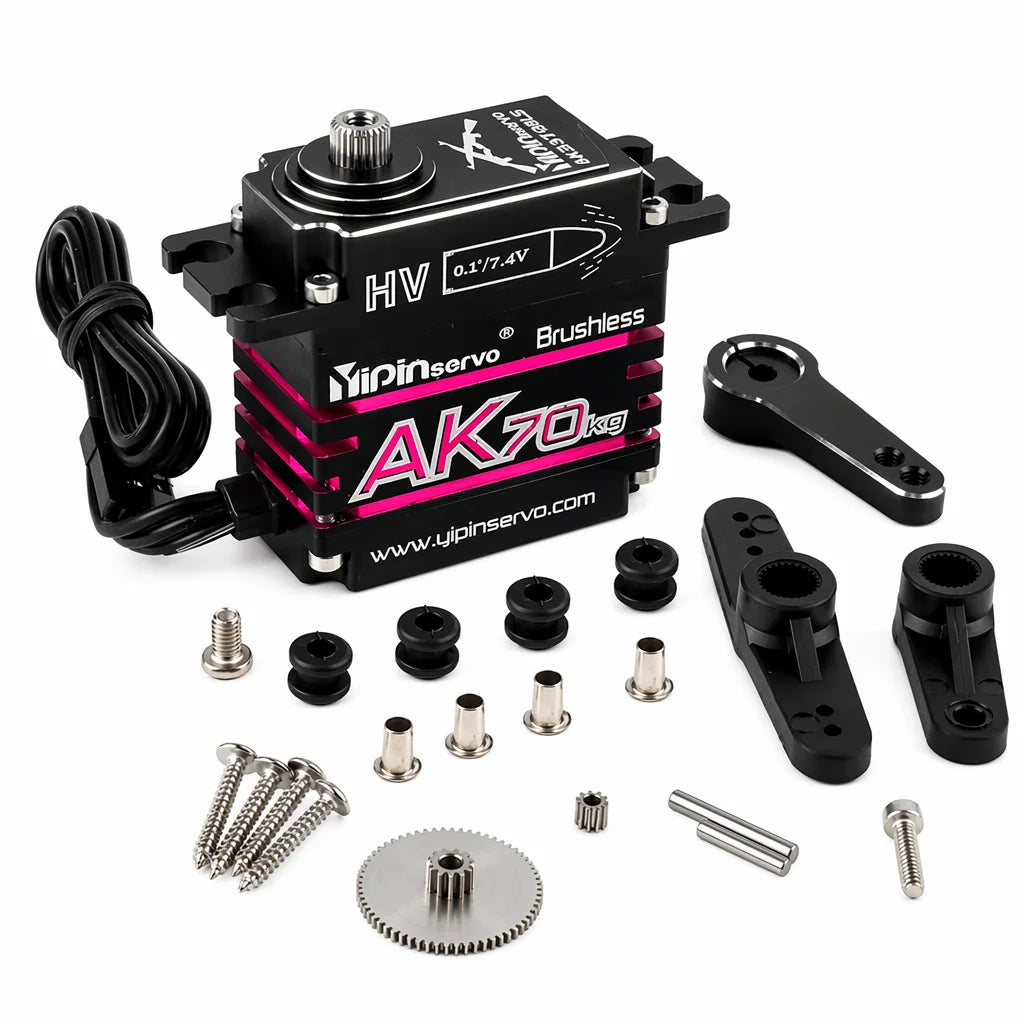 70kg AK70 47kg Brushlessfor Servo PWM Magnetic Coding Servo Motor CNC Aluminium Shell Metal Gear for Rc Car 1/8 1/10 1/12