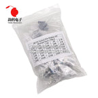150PCS 300PCS 1W 2W 3W 5W Carbon Film Resistor Assortment Kit 5% Resistance Set 30Kinds 0.1-750 ohm 1K-820K DIY components