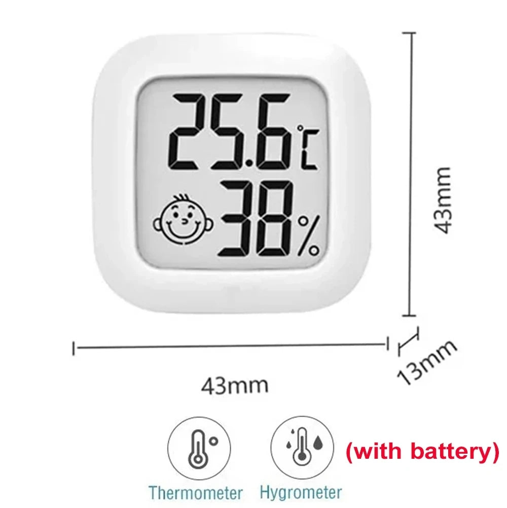 1PC Digital LCD Thermometer Hygrometer Indoor Room Mini Electronic Temperature Humidity Meter Sensor Gauge 4 Color for Home Baby