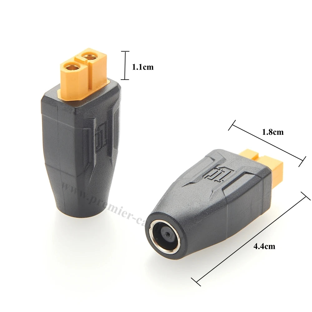 5Pcs XT60 to DC Adapter XT60 Female to DC 7.9mm x 0.9mm Female Connector for Portable Power Station Solar Generator