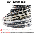 WS2812B WS2815 WS2813 Individually Addressable RGBIC LED Strip WS2811 WS2812 30/60/144Pixels/Leds/m Smart Tape Light DC5V/12V