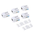 5pc CAT6 RJ45 110 Punch Down Keystone Computer Module Network Ethernet Jack