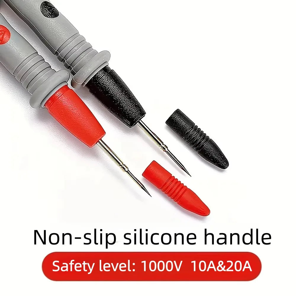 1000V 10A 20A Pure Copper Gold-Plated Special Tip Multimeter Probe Universal Test Lead Wire Needle, Tester Lead Probe