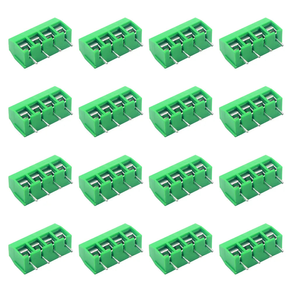 10/50PCS PCB Terminal Block Connector Pitch 5.0mm KF301 Straight Pin 2P 3P Screw PCB Terminal Blocks Connector Assortment Kit