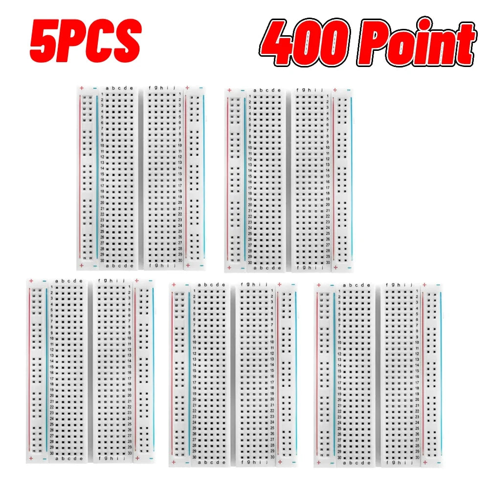 1-20pcs Breadboard 400 830 Point PCB Board MB-102 MB102 Test Develop Nodemcu Raspberri PI 2 lcd High Frequency 40pin Dupont Line