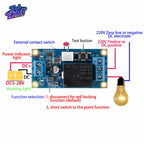 DC5-28V Latching Relay Module with Touch Bistable Switch MCU Control One Channel Relay Power Supply