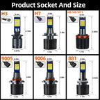 2PCS Strobe Car Fog Lamp H1 H3 H8 H11 LED 9005 HB3 9006 Hb4 H7 Auto Daytime Running Light Flash Driving Bulb White