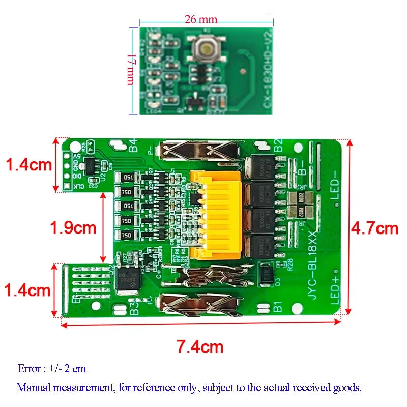 BL1830 Charging Protection Circuit Board Li-ion Battery BMS PCBA for Makita 18V Lithium Battery Chip BL1860 Control Motherboard