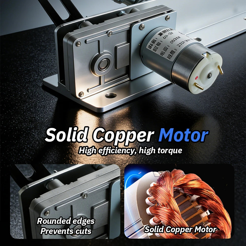 DC Reciprocating Linear Actuator All‑Metal Body Adjustable Stroke Pure Copper Motor DIY Reciprocating Motion Drive Mechanism