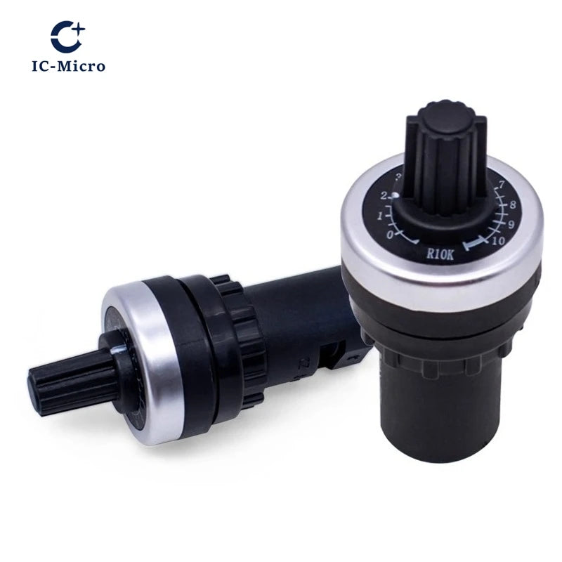 XZG LA42DWQ-22 1K 2K 5K 10K 22mm Diameter Pots Rotary Potentiometer Converter Governor Inverter Resistance Switch