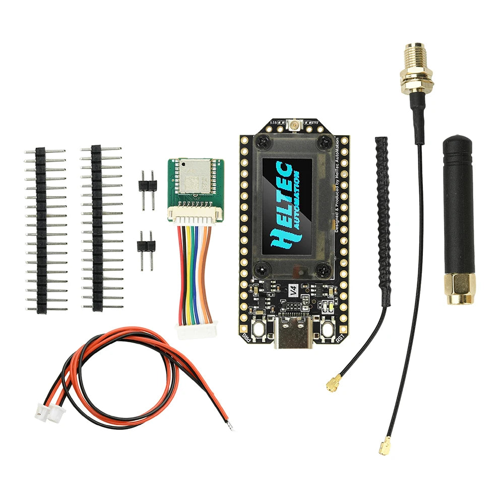 WiFi LoRa 32 V4 ESP32 Bluetooth WiFi Development Board, 0.96-inch Digital Display ESP32-S3R2 Low-Power IoT Development Board