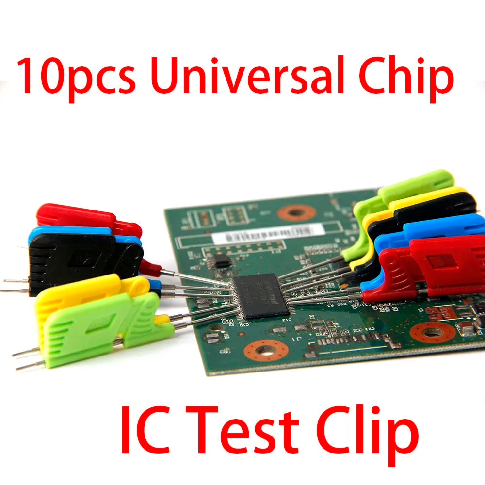 10PCS Universal IC Chip Micro IC Clamp SOP SOIC TSSOP TSOP SSOP MSOP PLCC QFP TQFP LQFP SMD IC Chip Pin Clip DIP Logic Analyzer