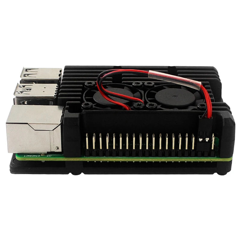 Aluminum Case for Raspberry Pi 4 Model B Armored Shell Passive Cooling Radiator Optional Dual Fan Cooler for Raspberry Pi 4