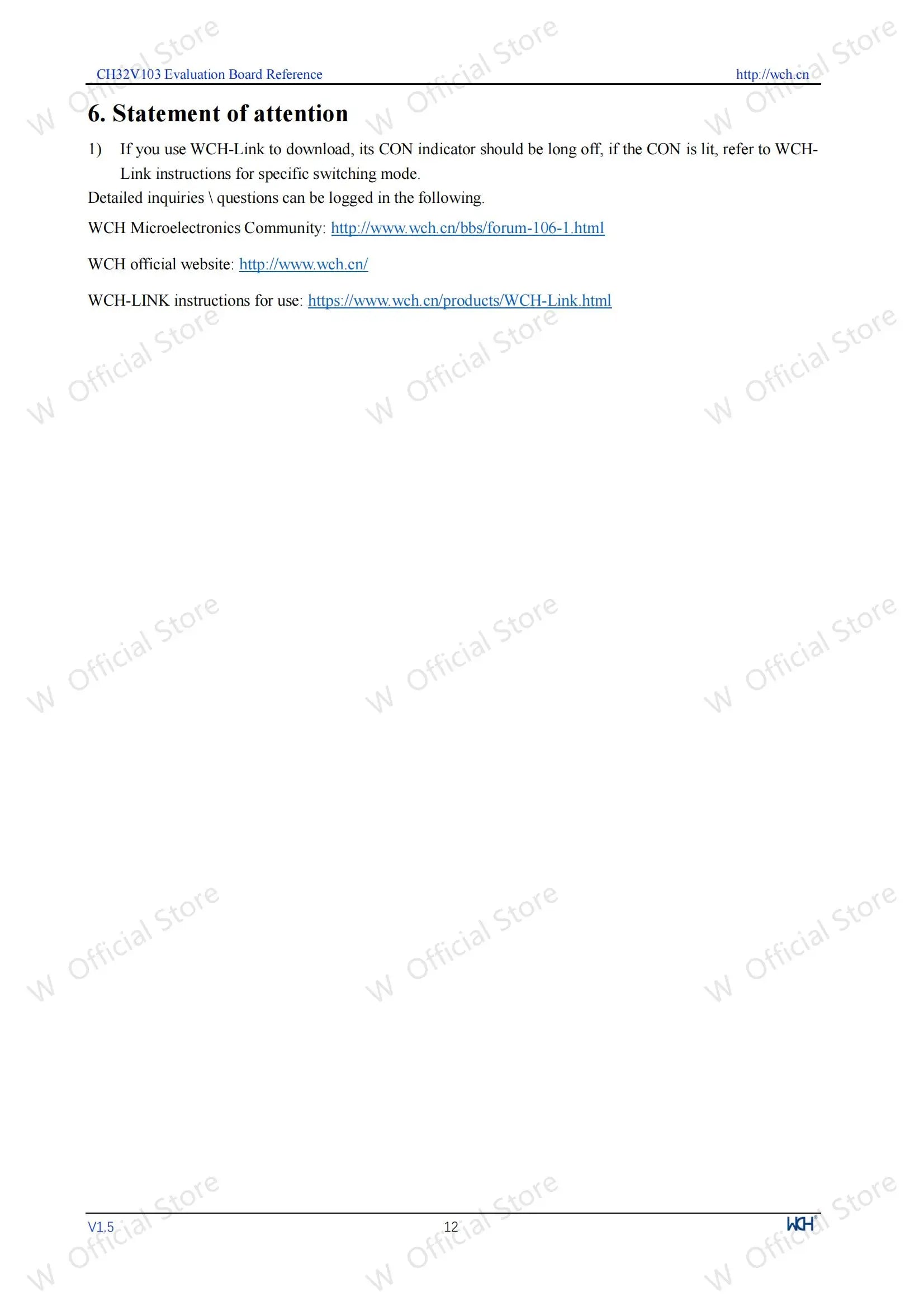 CH32V103 development board, on-board WCH-Link debugger CH32V103R8T6 Microcontroller Evaluation Boards