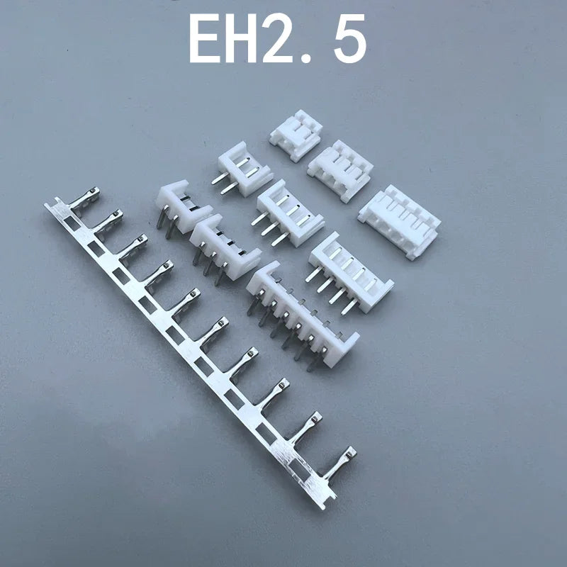 50Pcs EH 2.5mm Pitch Connector Replacement of jst B*B-EH 2P 3P 4P 5P 6P 7P 8P EH2.5 Pitch Straight Pin Socket Housing Terminal
