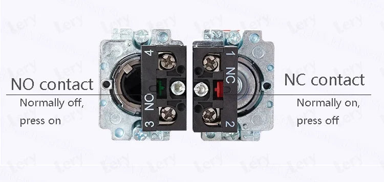 1Pcs XB2-BG21 XB2-BA31 XB2-BS54 22mm Knob Key Start Inching Power on Button Switch Self Reset Small Mushroom Head Emergency Stop