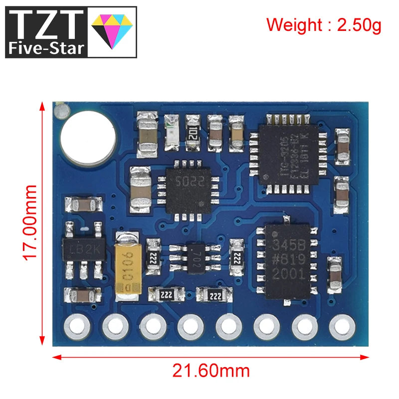 GREATZT GY-85 BMP085 Sensor Modules 9 Axis Sensor Module (ITG3205 +ADXL345 + QMC5883L) ,6DOF 9DOF IMU Sensor