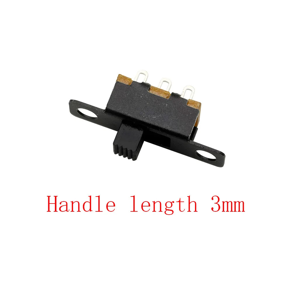 20Pcs SPDT 1P2T Slide Switch Mini Toggle Switch 2 Position 3 Pin On-Off DIP for DIY Power Electronic Projects PCB DC 50V 0.5A