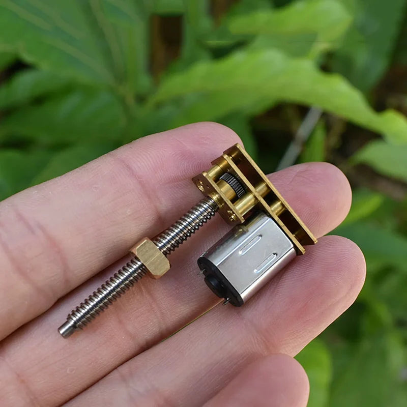 Mini N20 Full Metal Linear Screw Slider Gear Motor DC 3V 3.7V 5V 6V Long Screw Shaft DIY 3D Printer Lifting Platform Robotic Arm