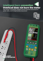 BSIDE 4-IN-1 Handheld Oscilloscope Digital Multimeter+Function Signal Generator Dual Channel O7:25MHz/O9:50MHz Current Tester