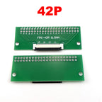 1pcs 4P 6P 8P 10P 12P 14P 15P 16P 18P 20P Test Board Adapter Double Rows Plate Connector 2.54mm 0.5mm Flip FPC Soft Flex Cable