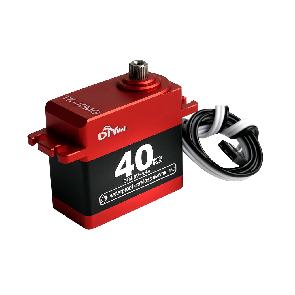 40KG Digital TK-40MG Servo Coreless Motor High Torque 180°/270°/360° Full Metal Servos DIY Parts For 1:8 1:10 1:12 RC Car Model